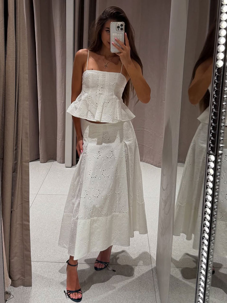 Women Formal Wear For Summer - HH Women's Elegant Summer Solid Embroidery