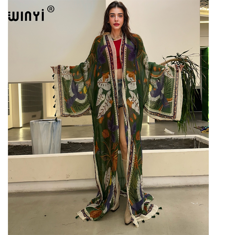 Young Women'S Formal Wear - WINYI NEW kimono print Women coat