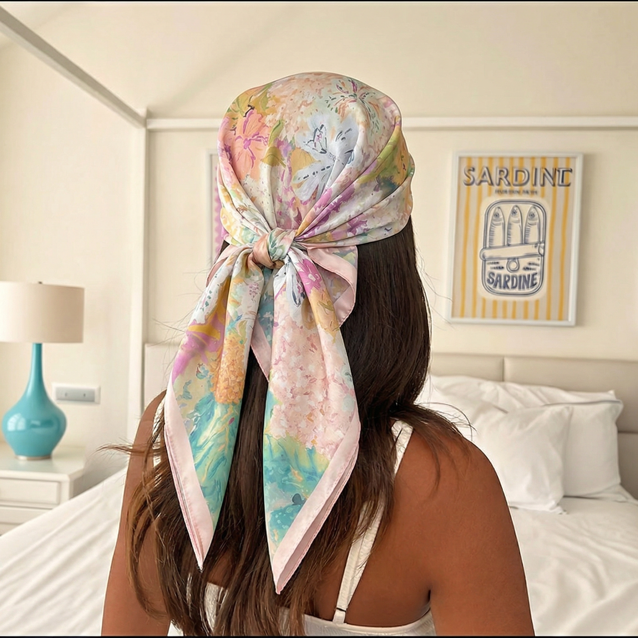 Scarf Silk Neck - 70*70cm Square Silk Scarf for Women