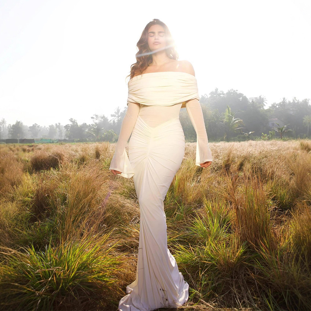 Beige Women Prom Dress Sexy Of - Women'S Formal Wear For A Wedding Guest recensie en prijs