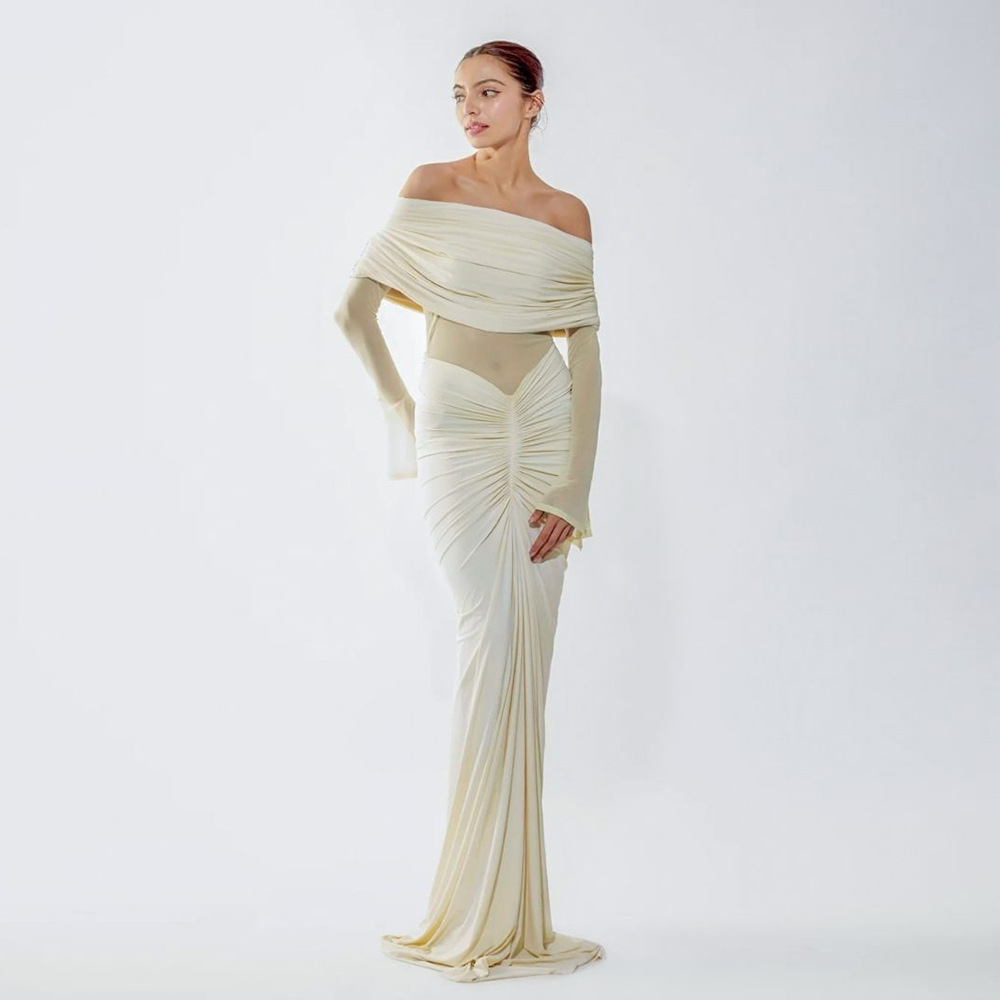Beige Women Prom Dress Sexy Of - Women'S Formal Wear For A Wedding Guest recensie en prijs
