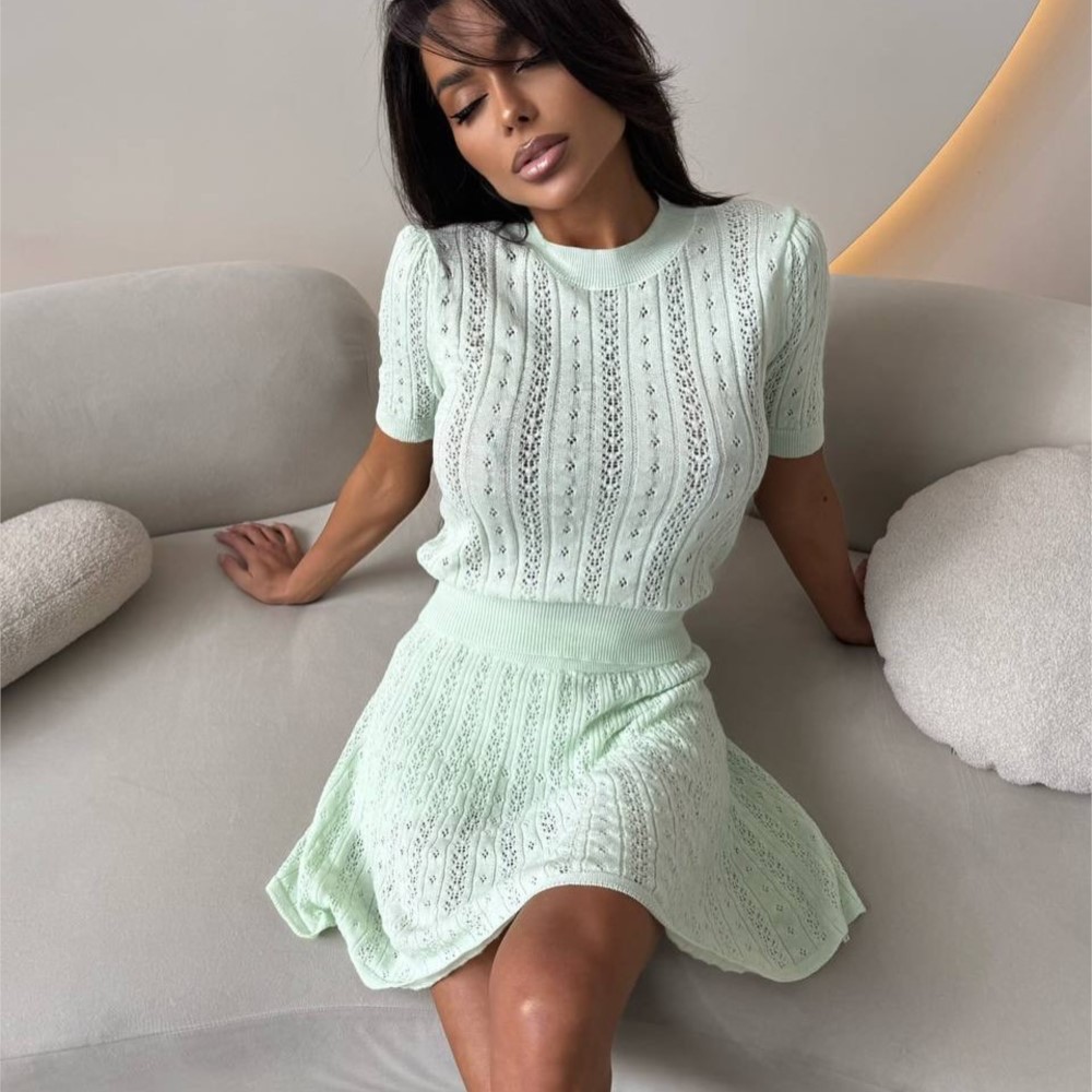 Elegant Solid Color Short Skir - Women Formal Wear For Summer recensie en prijs