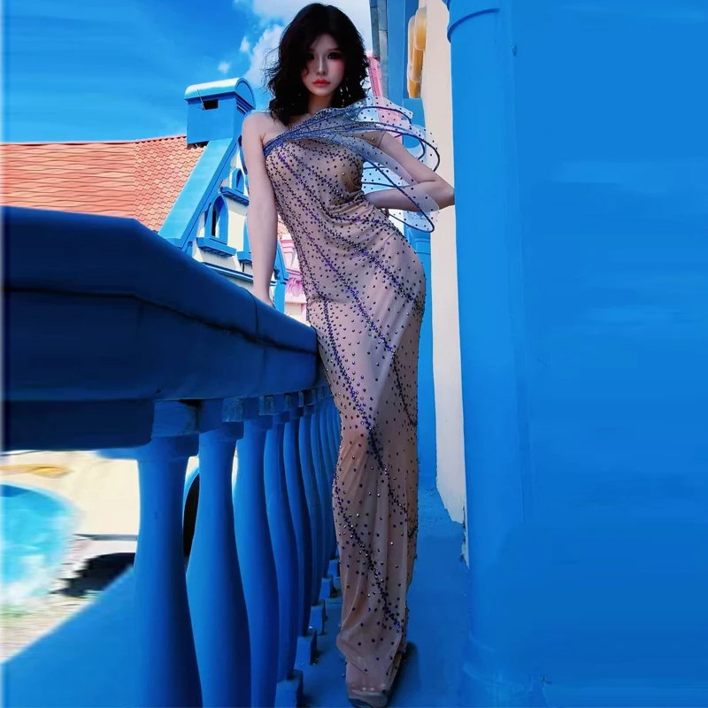 Luxurious Rhinestones Long Dre - Women Formal Wear Photoshoot recensie en prijs