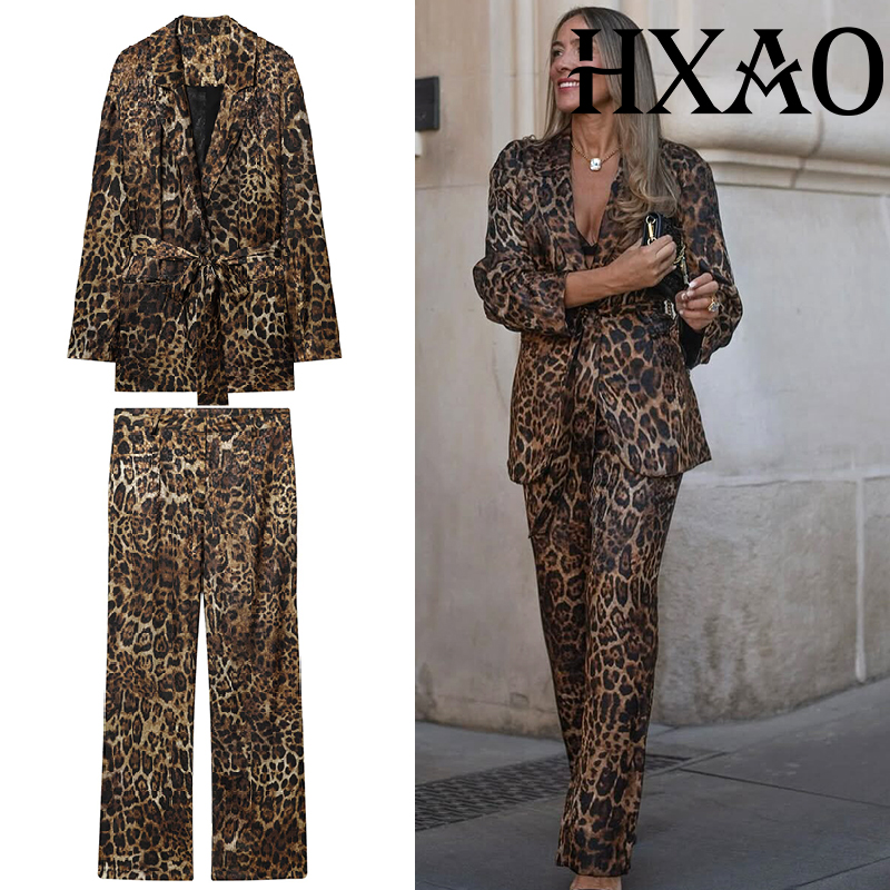 HXAO Leopard Pants Sets 2 Piec - Female Formal Wear recensie en prijs