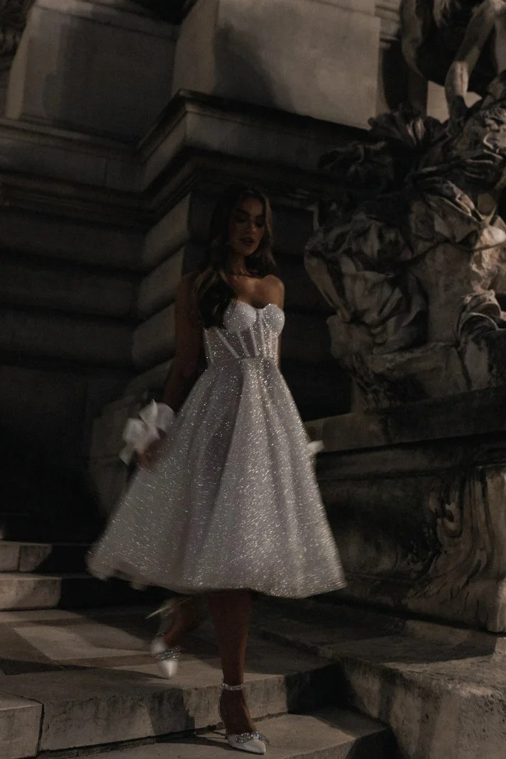 Glitter Mini Wedding Dresses f - Women'S Formal Wear Wedding recensie en prijs
