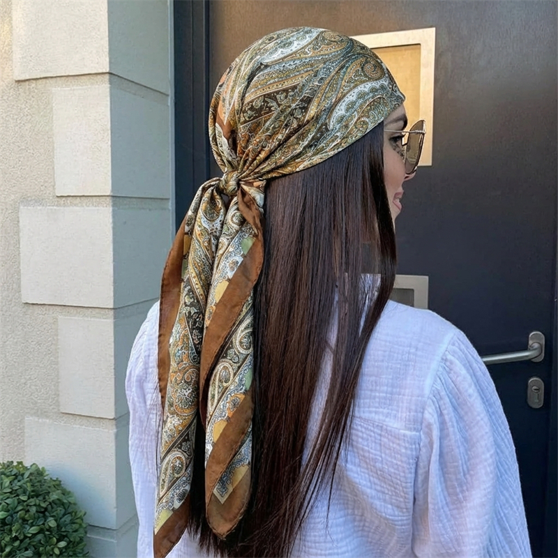 Women Spring Summer Square Sca - Scarf Silk Neck recensie en prijs