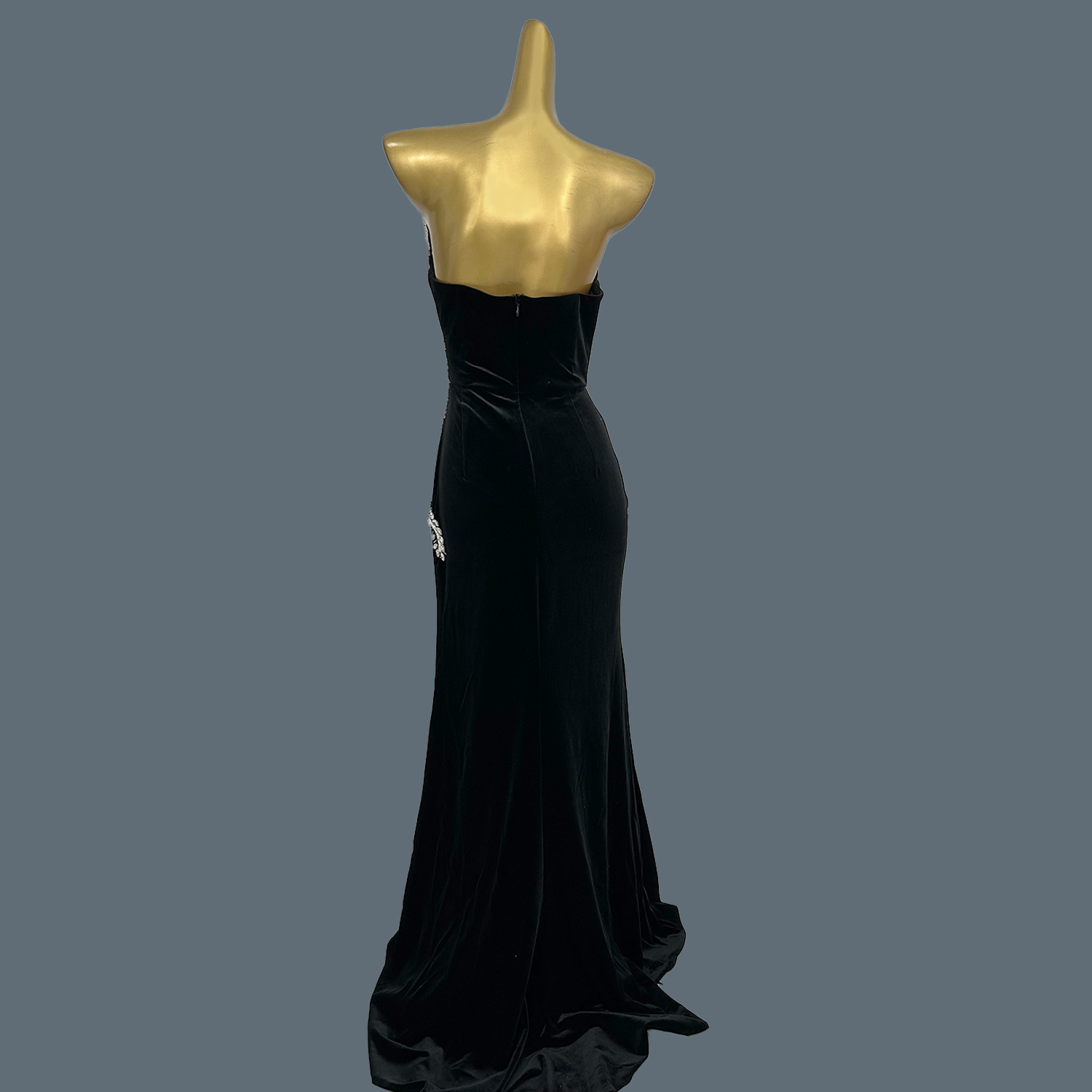 Black Velvet Floor-length Dres - Women Formal Wear Photoshoot recensie en prijs