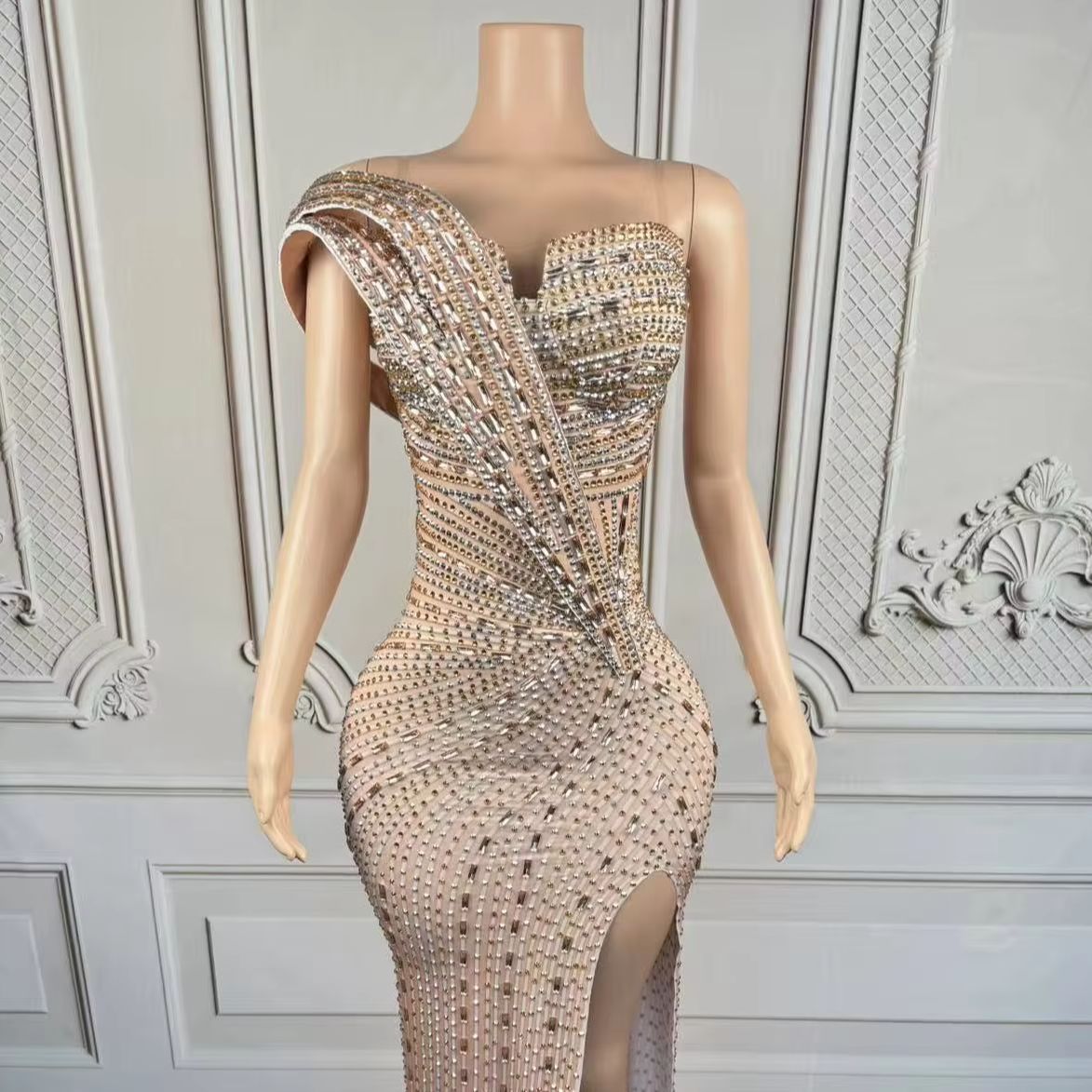 Xiangbin Sparkly Crystals Form - Women Formal Wear Photoshoot recensie en prijs
