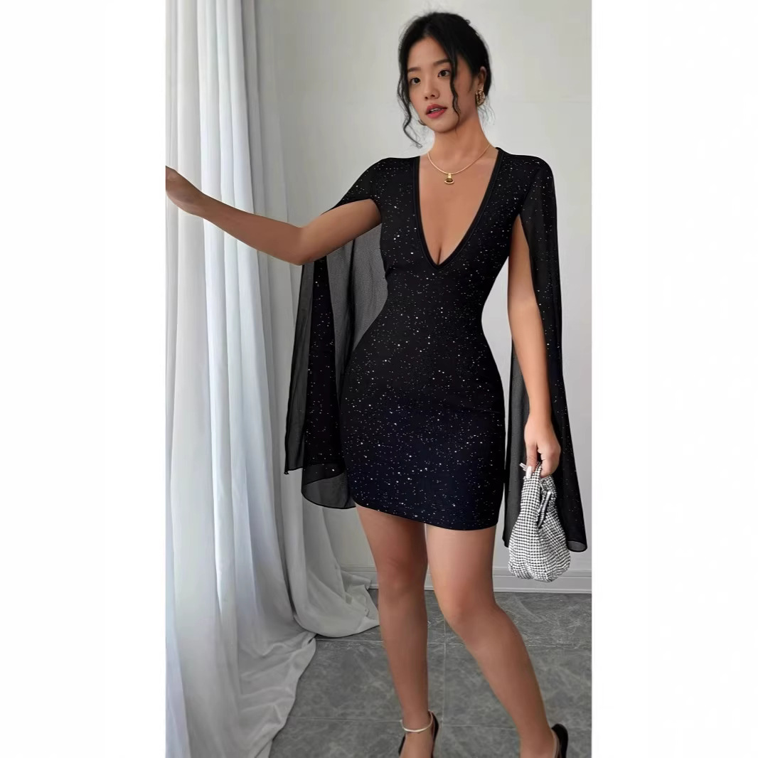 V Neck Bodycon Midi Dress Eleg - Women Formal Wear For Summer recensie en prijs