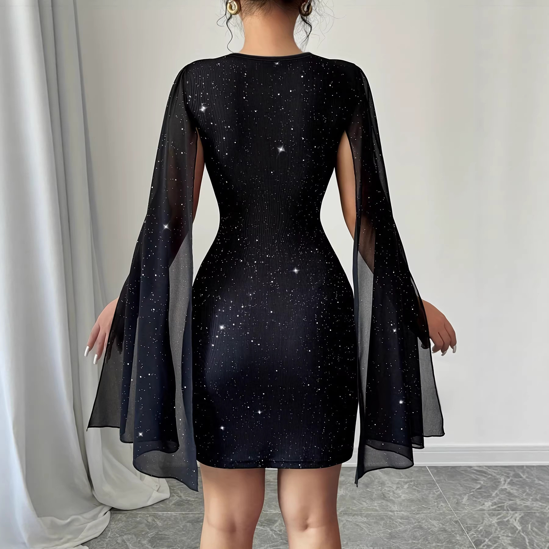 V Neck Bodycon Midi Dress Eleg - Women Formal Wear For Summer recensie en prijs