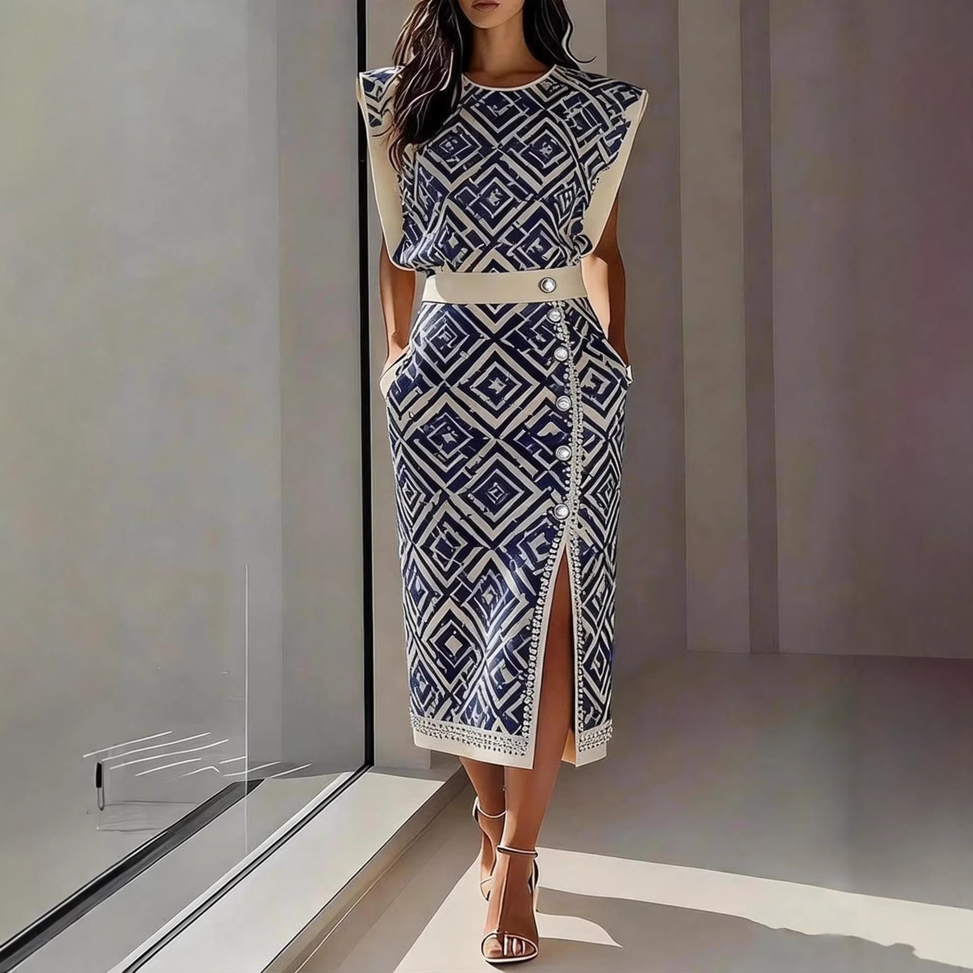 Elegant Long Skirt Two Piece S - Women Formal Wear For Summer recensie en prijs