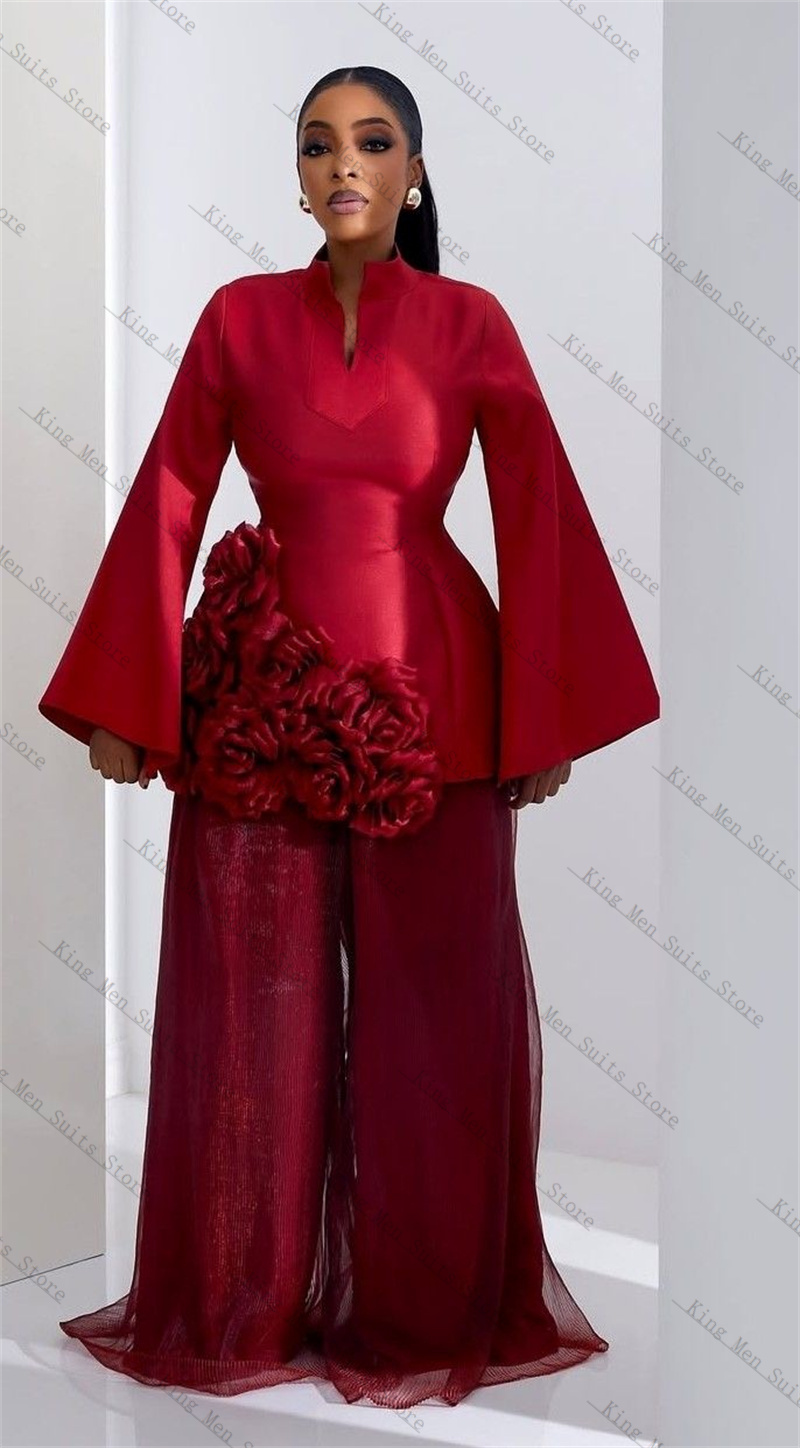 Burgundy Women Suit Set 2 Pcs  - Women'S Formal Wear For A Wedding Guest recensie en prijs