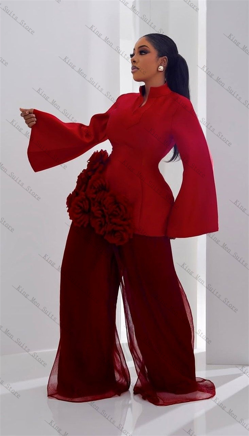 Burgundy Women Suit Set 2 Pcs  - Women'S Formal Wear For A Wedding Guest recensie en prijs