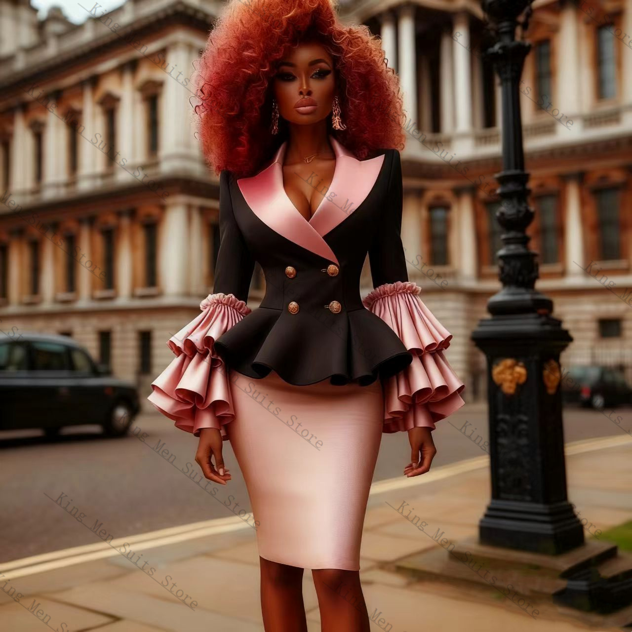 Black Pink Women Suit Set 2 Pc - Women'S Formal Wear For A Wedding Guest recensie en prijs