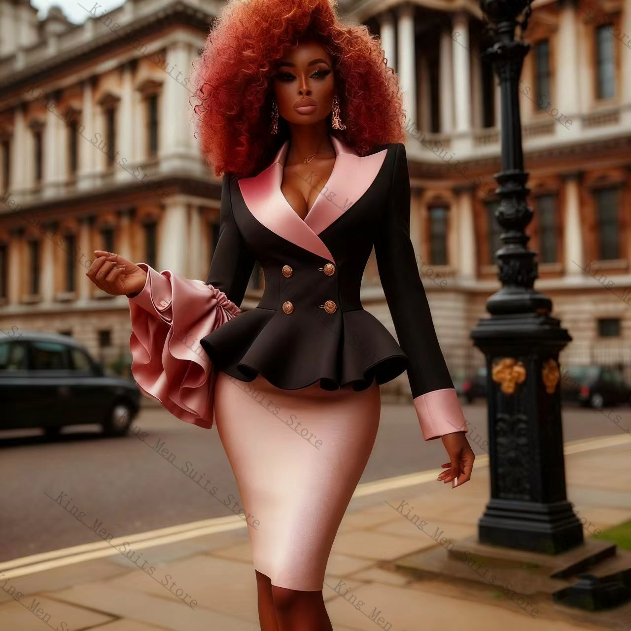 Black Pink Women Suit Set 2 Pc - Women'S Formal Wear For A Wedding Guest recensie en prijs