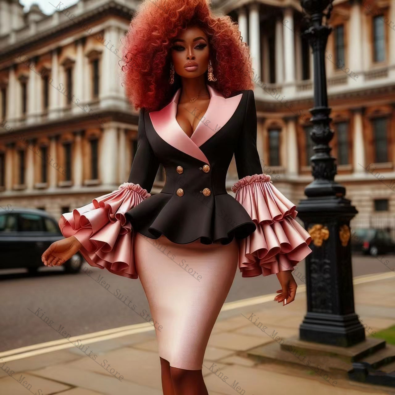 Black Pink Women Suit Set 2 Pc - Women'S Formal Wear For A Wedding Guest recensie en prijs