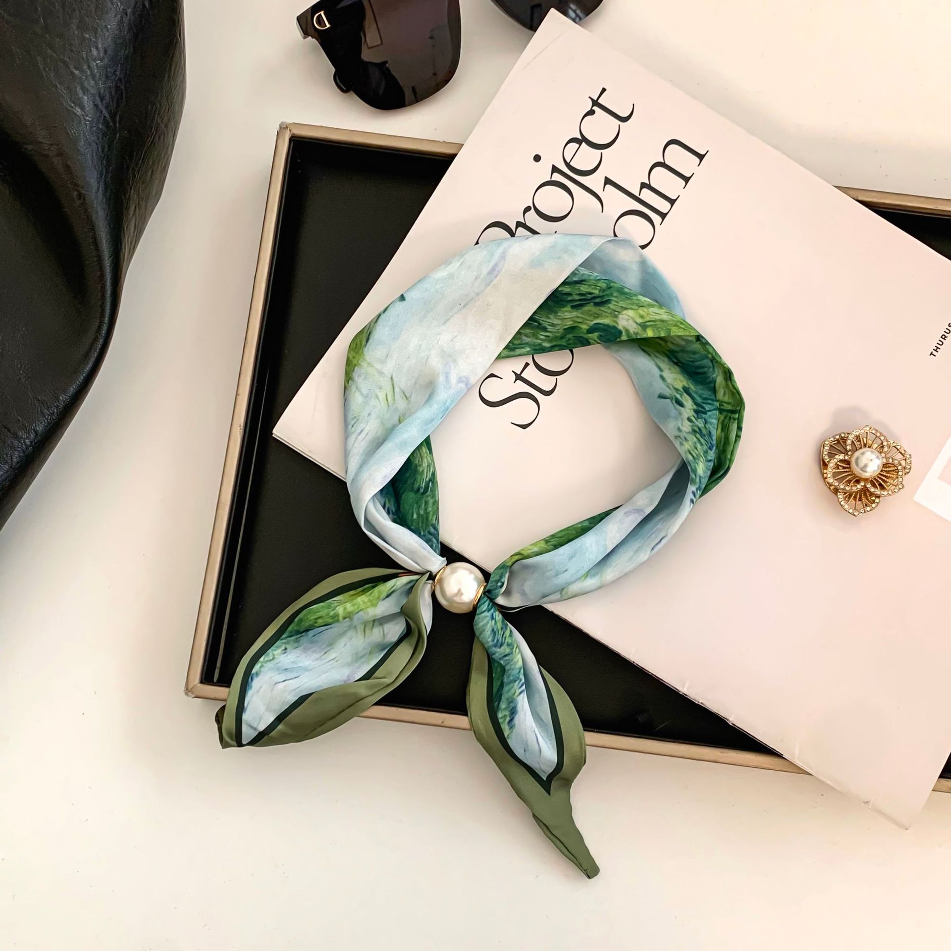 Cashew Flower Silk Scarf Effor - Scarf Silk Neck recensie en prijs