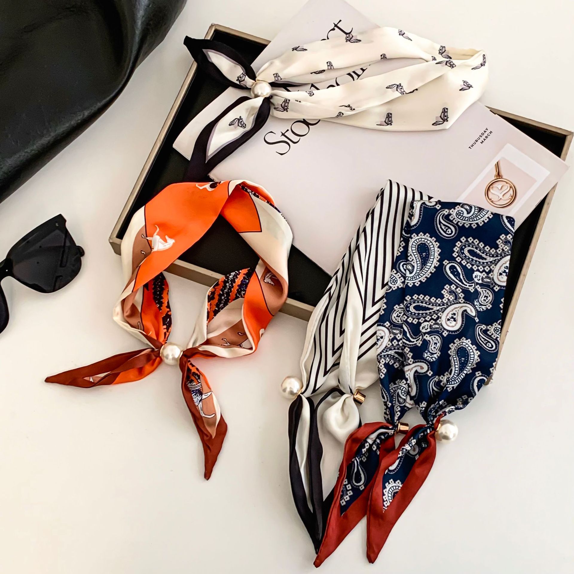 Cashew Flower Silk Scarf Effor - Scarf Silk Neck recensie en prijs