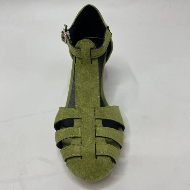 Women's Green Suede Kitten Hee - Women Formal Wear For Summer recensie en prijs
