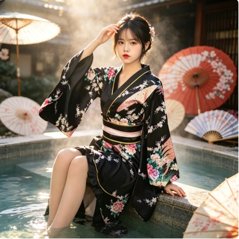 Women Red Formal Kimono Yukata - Women Formal Wear Photoshoot recensie en prijs