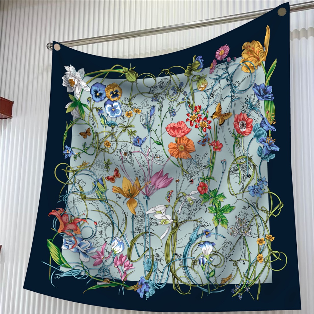 Silk Scarf Women Floral Printe - Scarf Silk Neck recensie en prijs