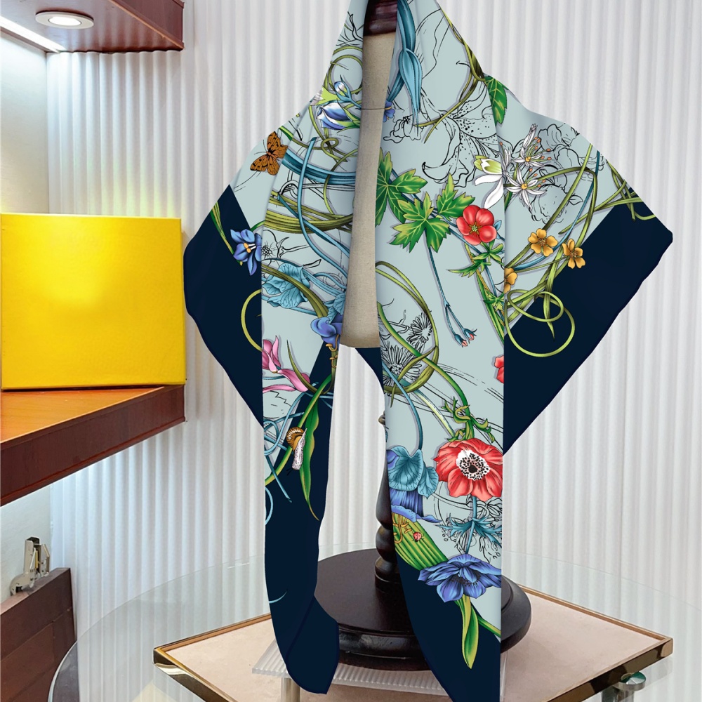 Silk Scarf Women Floral Printe - Scarf Silk Neck recensie en prijs