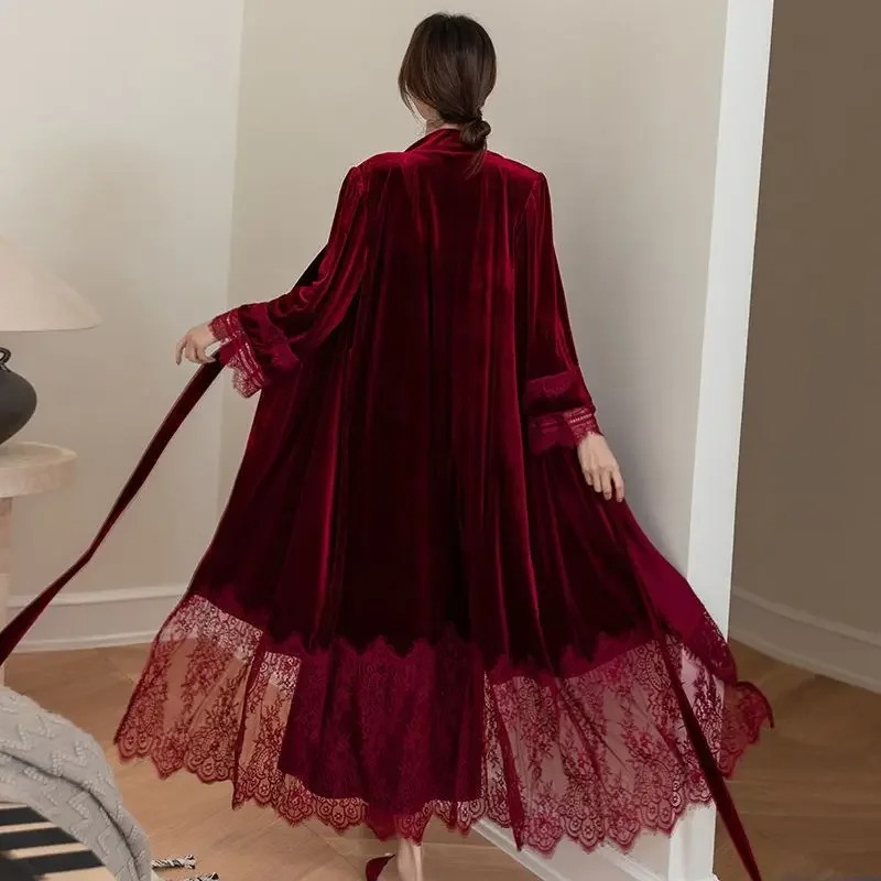 Wedding Robe Long Velvet Slip  - Women'S Formal Wear Wedding recensie en prijs