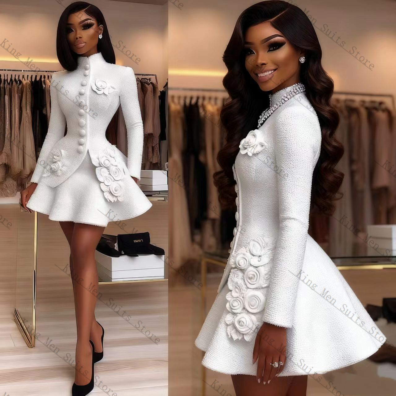 Luxury White Women Suit Set 2  - Women'S Formal Wear For A Wedding Guest recensie en prijs