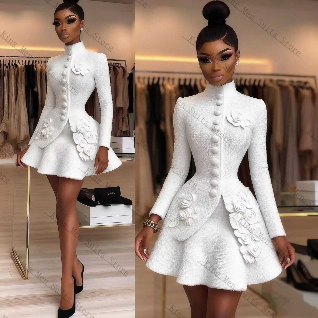 Luxury White Women Suit Set 2  - Women'S Formal Wear For A Wedding Guest recensie en prijs