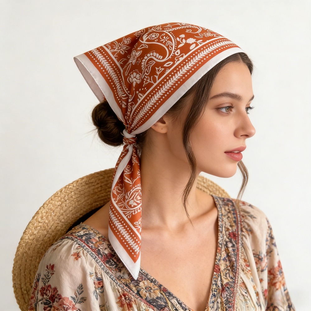 1Pc cashew print fashion silk  - Scarf Silk Neck recensie en prijs