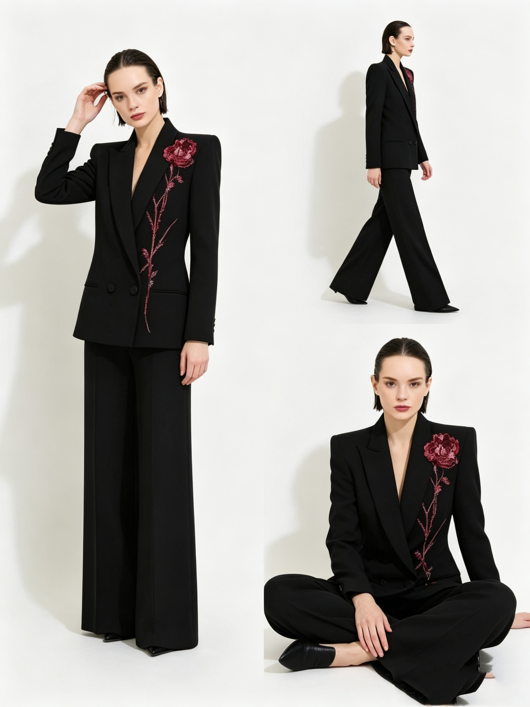 Black Women Suits Set 2 Piece  - Women'S Red Formal Wear recensie en prijs