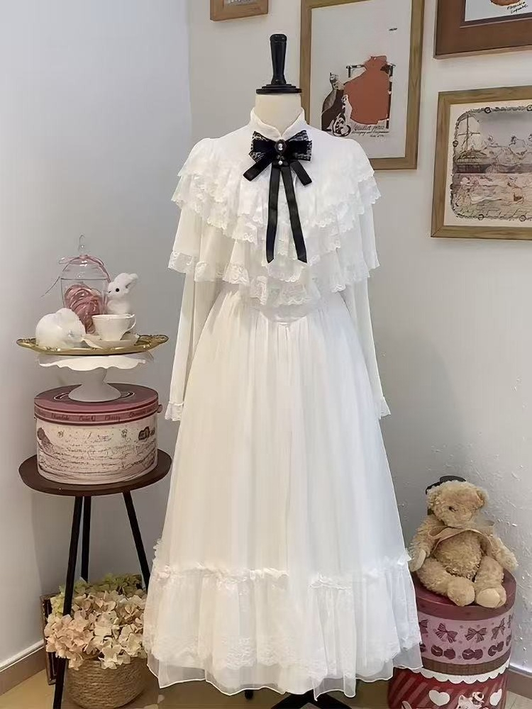 Japanese Short Sleeve Bow Lace - Female Formal Wear recensie en prijs
