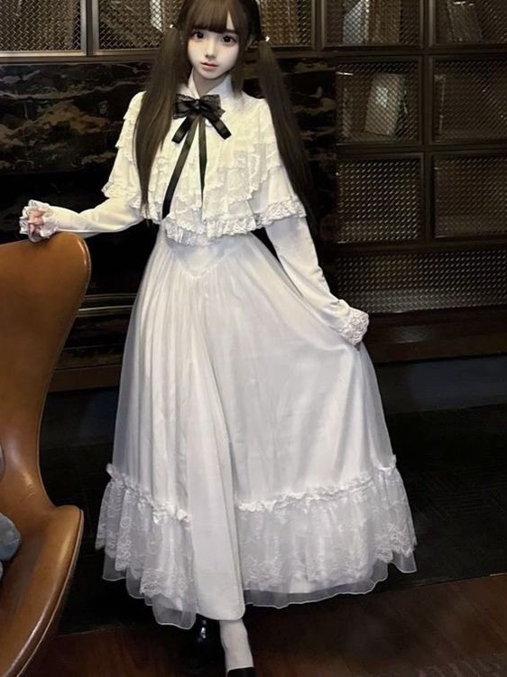 Japanese Short Sleeve Bow Lace - Female Formal Wear recensie en prijs