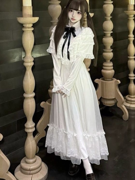 Japanese Short Sleeve Bow Lace - Female Formal Wear recensie en prijs