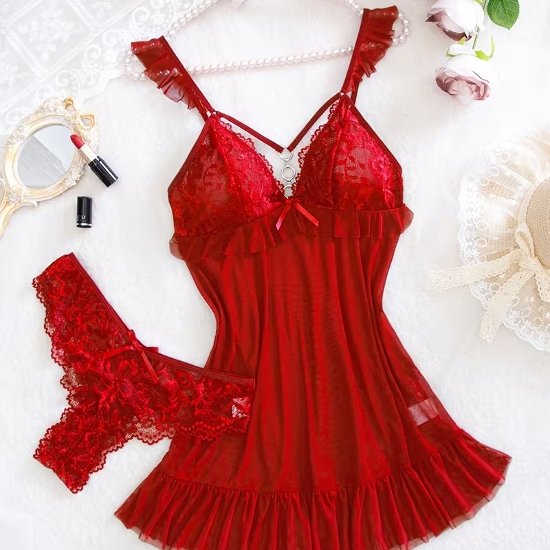2026 New Red Sexy Lingerie Set - Women'S Formal Wear Wedding recensie en prijs