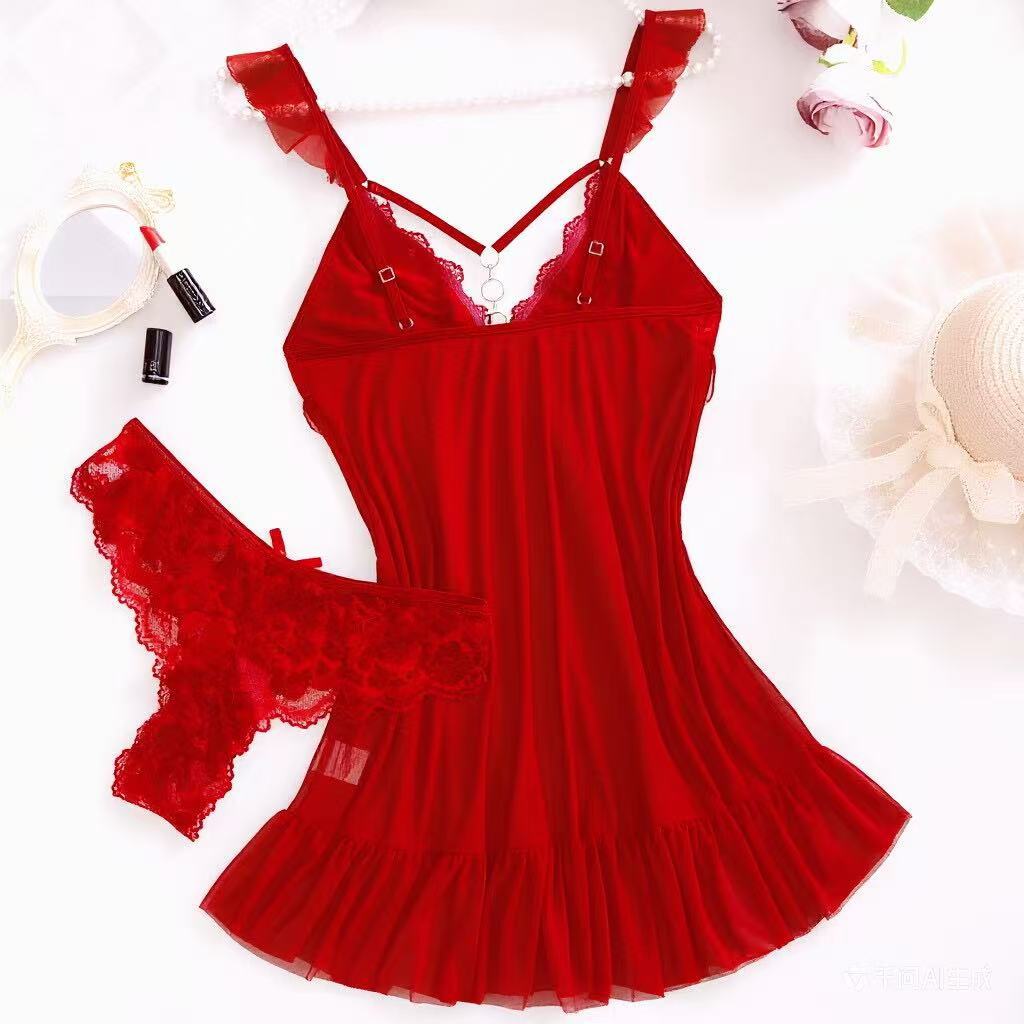 2026 New Red Sexy Lingerie Set - Women'S Formal Wear Wedding recensie en prijs