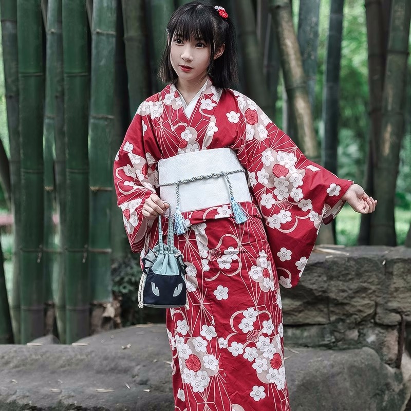 Red Japanese Yukata Kimono Fem - Women'S Red Formal Wear recensie en prijs