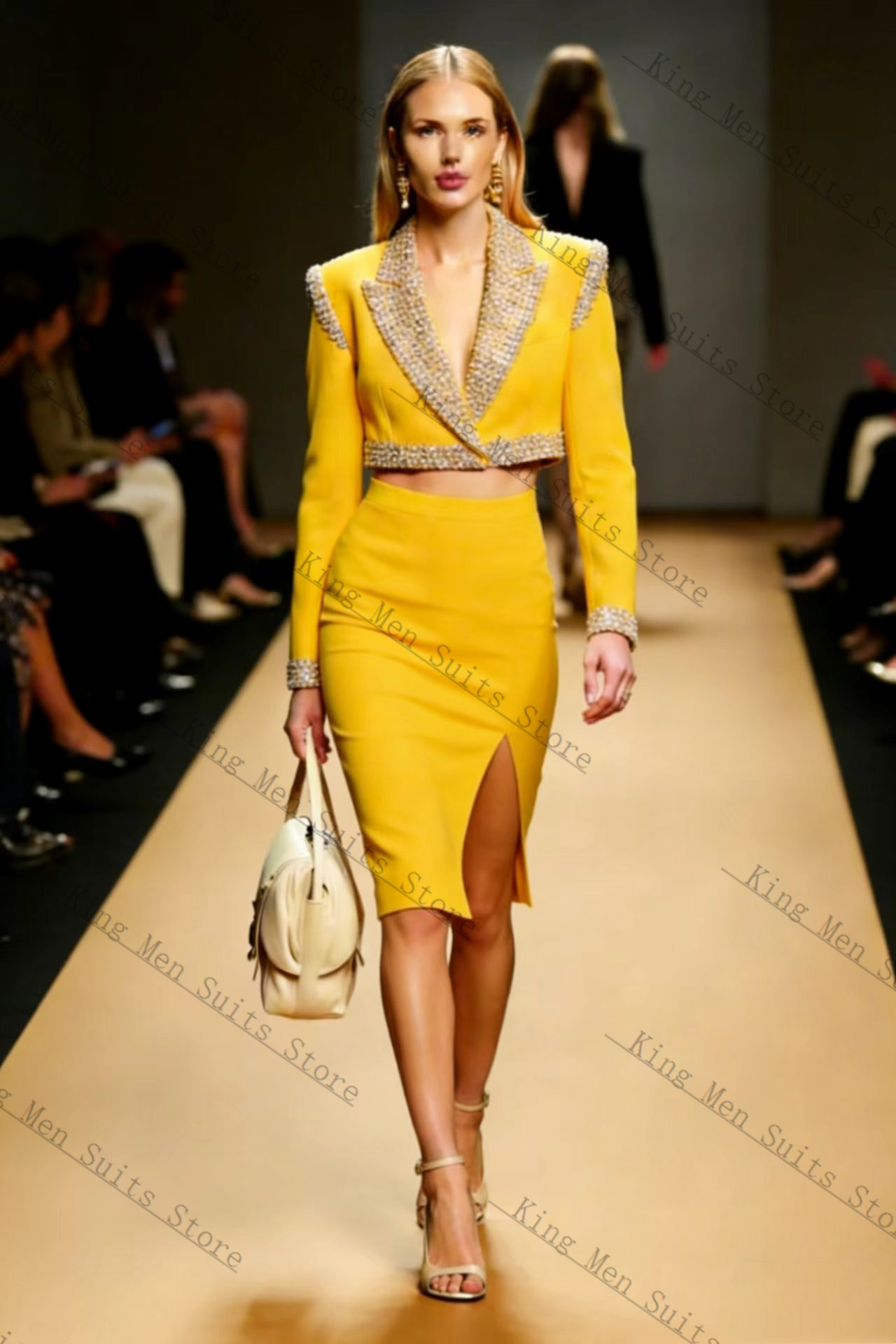 Yellow Crystals Women Suit Ski - Women'S Formal Wear For A Wedding Guest recensie en prijs