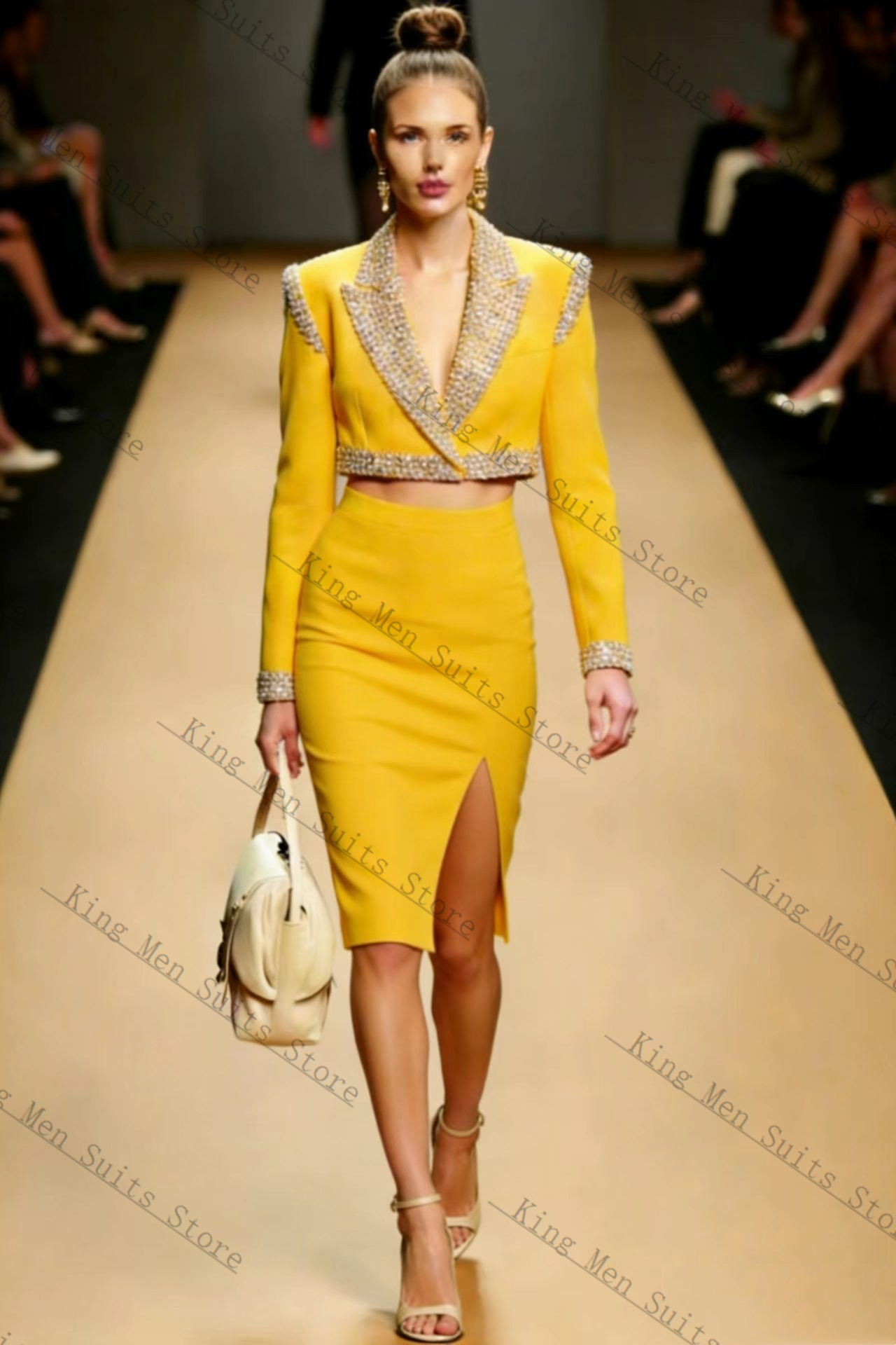 Yellow Crystals Women Suit Ski - Women'S Formal Wear For A Wedding Guest recensie en prijs