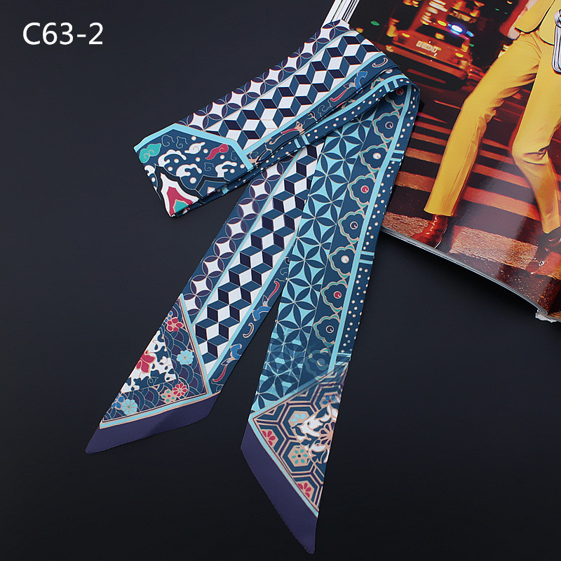 New Geometric Floral Print Sil - Scarf Silk Neck recensie en prijs