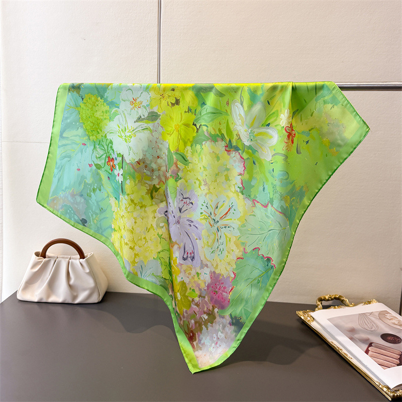 70*70cm Square Silk Scarf for  - Scarf Silk Neck recensie en prijs