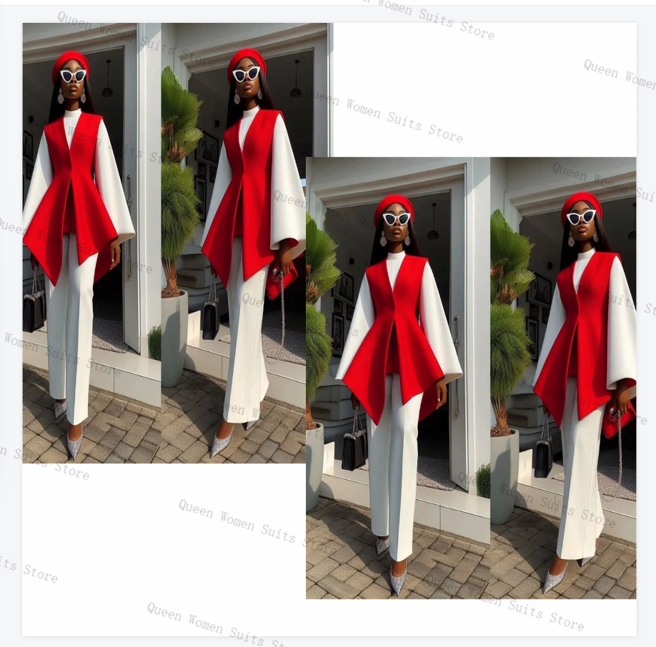 White Red Women Suit Set 2 Pie - Women'S Red Formal Wear recensie en prijs