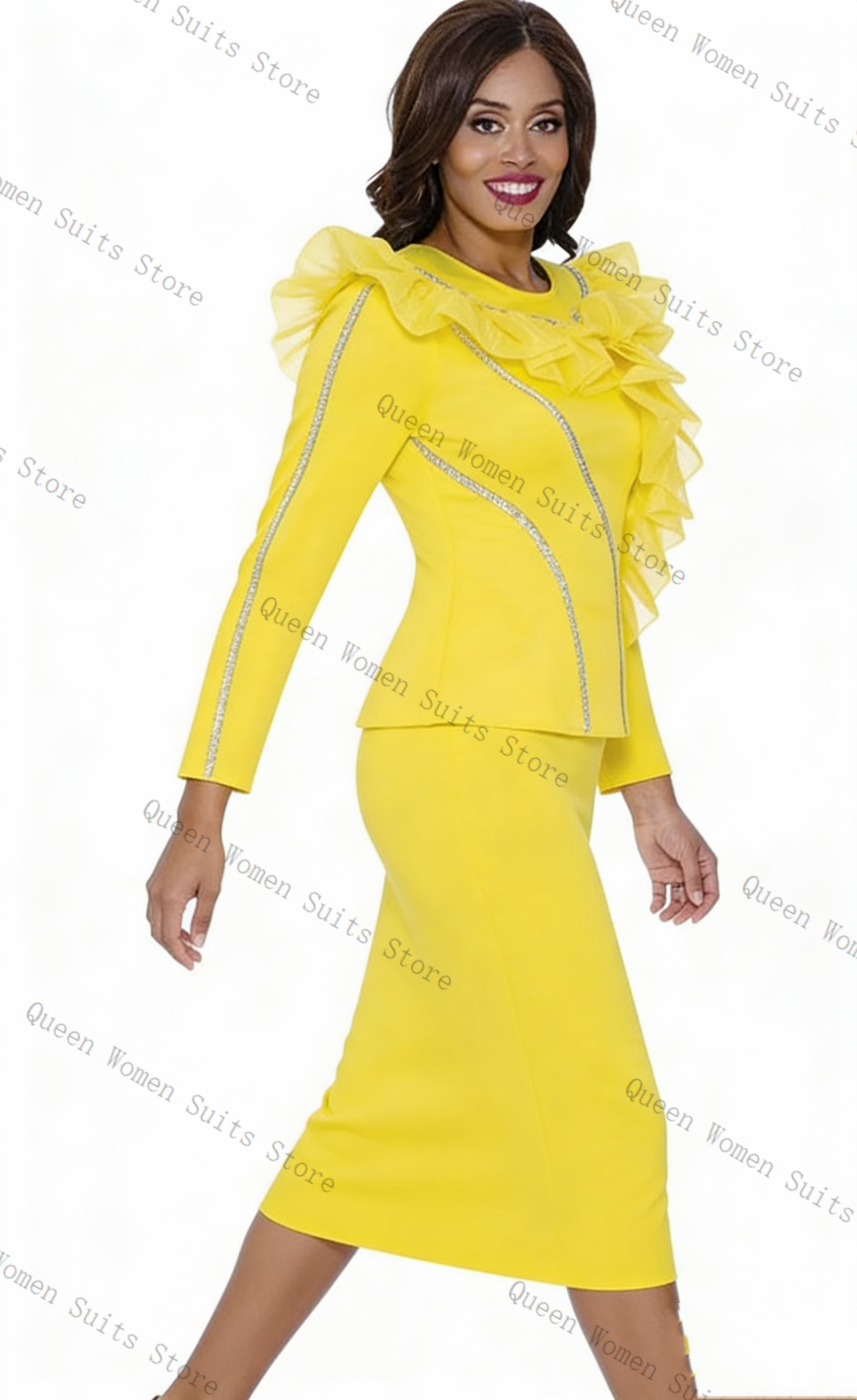Crystals Yellow Women Suit Ski - Women'S Formal Wear For A Wedding Guest recensie en prijs