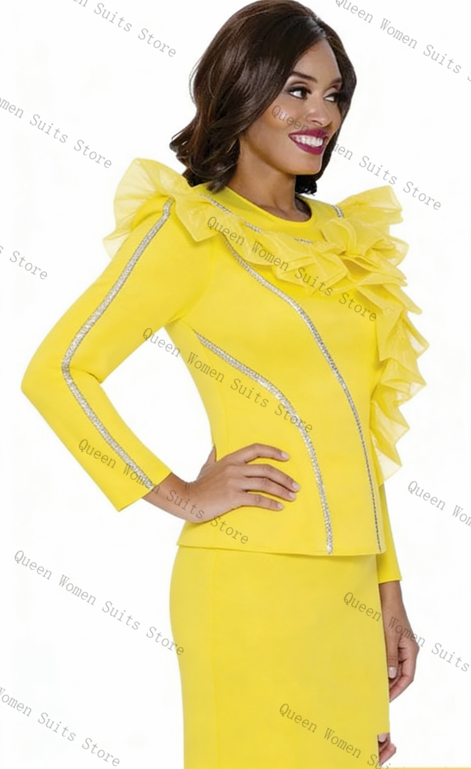 Crystals Yellow Women Suit Ski - Women'S Formal Wear For A Wedding Guest recensie en prijs