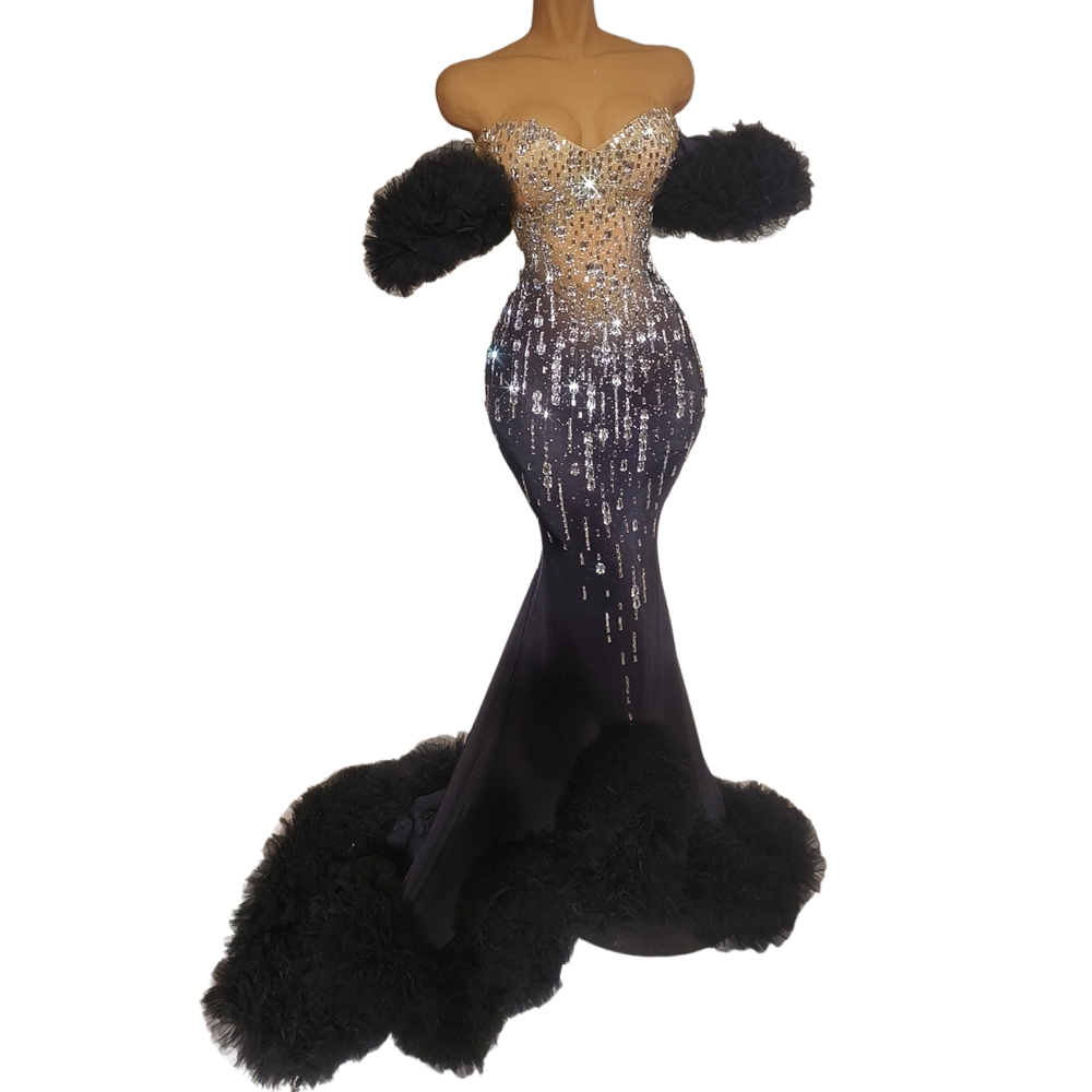 Sparkly Rhinestones Tube Floor - Women Formal Wear Photoshoot recensie en prijs