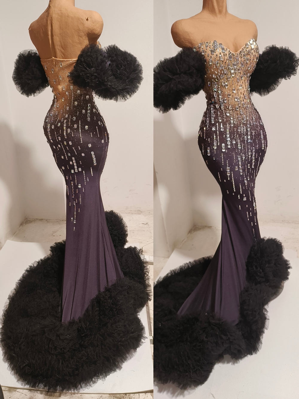 Sparkly Rhinestones Tube Floor - Women Formal Wear Photoshoot recensie en prijs